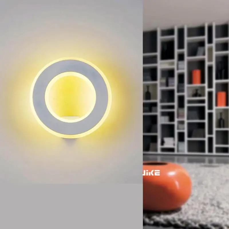 Макияж светодиодный Круглый Крытый настенный светильник пост современный