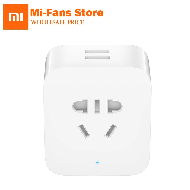 Умная розетка Xiaomi Mi home улучшенная версия с двумя USB-портами BC1.2 Таймер обратный
