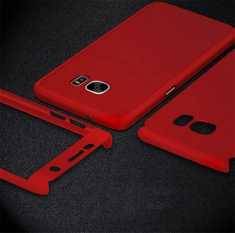 360 Degree Full Body Case For Samsung Galaxy S6 S7 J5 J7 J510 J710 Note5 Cover Protective With Free Tempered Glass |