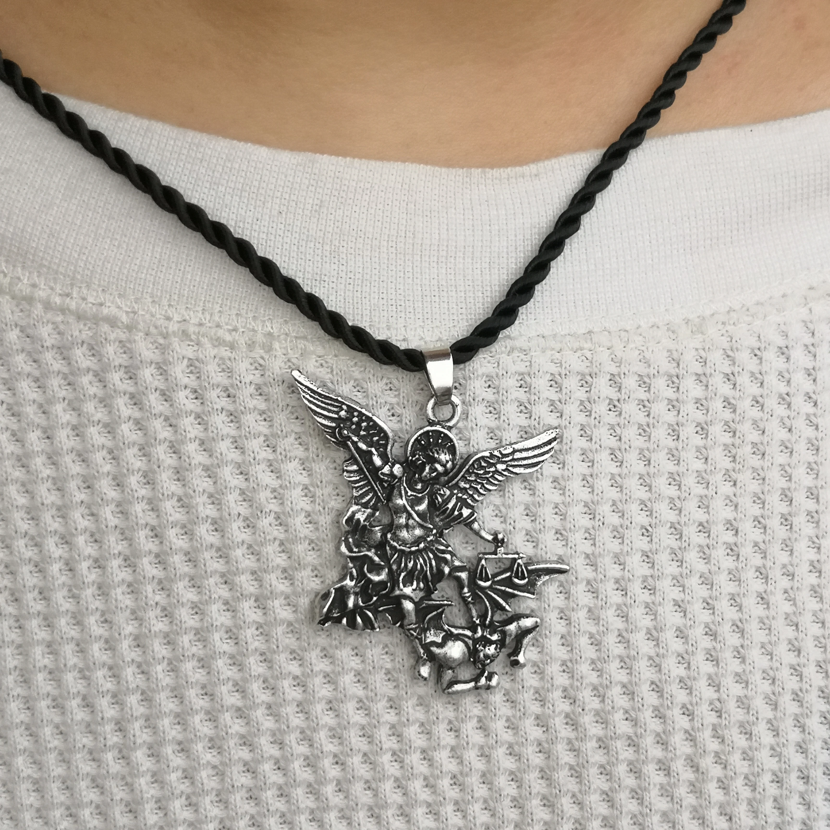 Подвеска SanLan Archangel St.Michael Protect Me Saint Shield русская подвеска orhodox|Цепочки| |