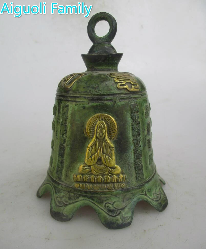 AAA + редкая китайская под старину бронзовая резные Гуаньинь фигурки