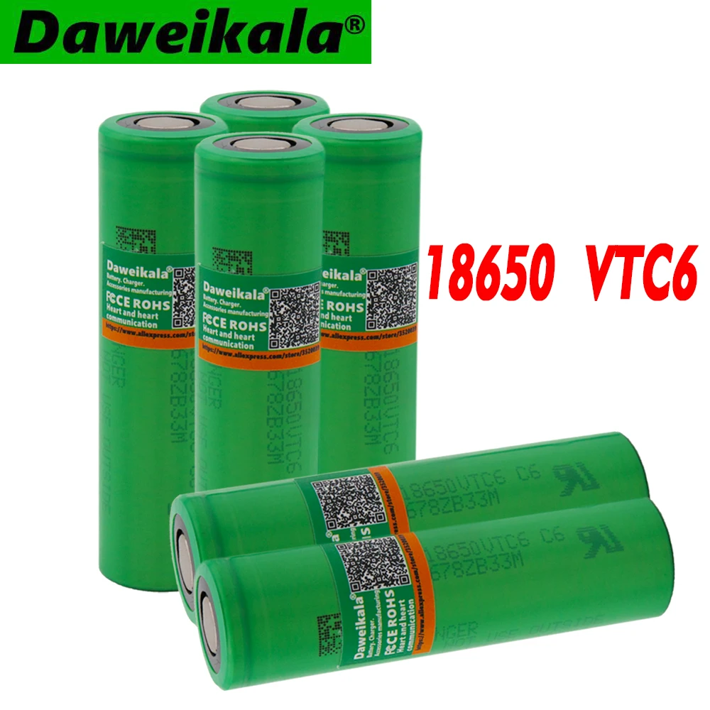 4 шт. 100% оригинал de 3 7 V 3000 mAh литий ионный recargable 18650 batera para VTC 6 30A игрушки herramientas