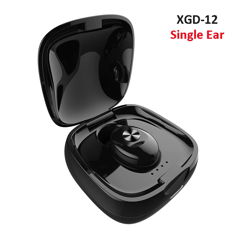 VOULAO Bluetooth беспроводные наушники 5,0 TWS беспроводные наушники спортивные наушники с зарядным устройством Bluetooth гарнитура для IOS Android - Цвет: XGD-12