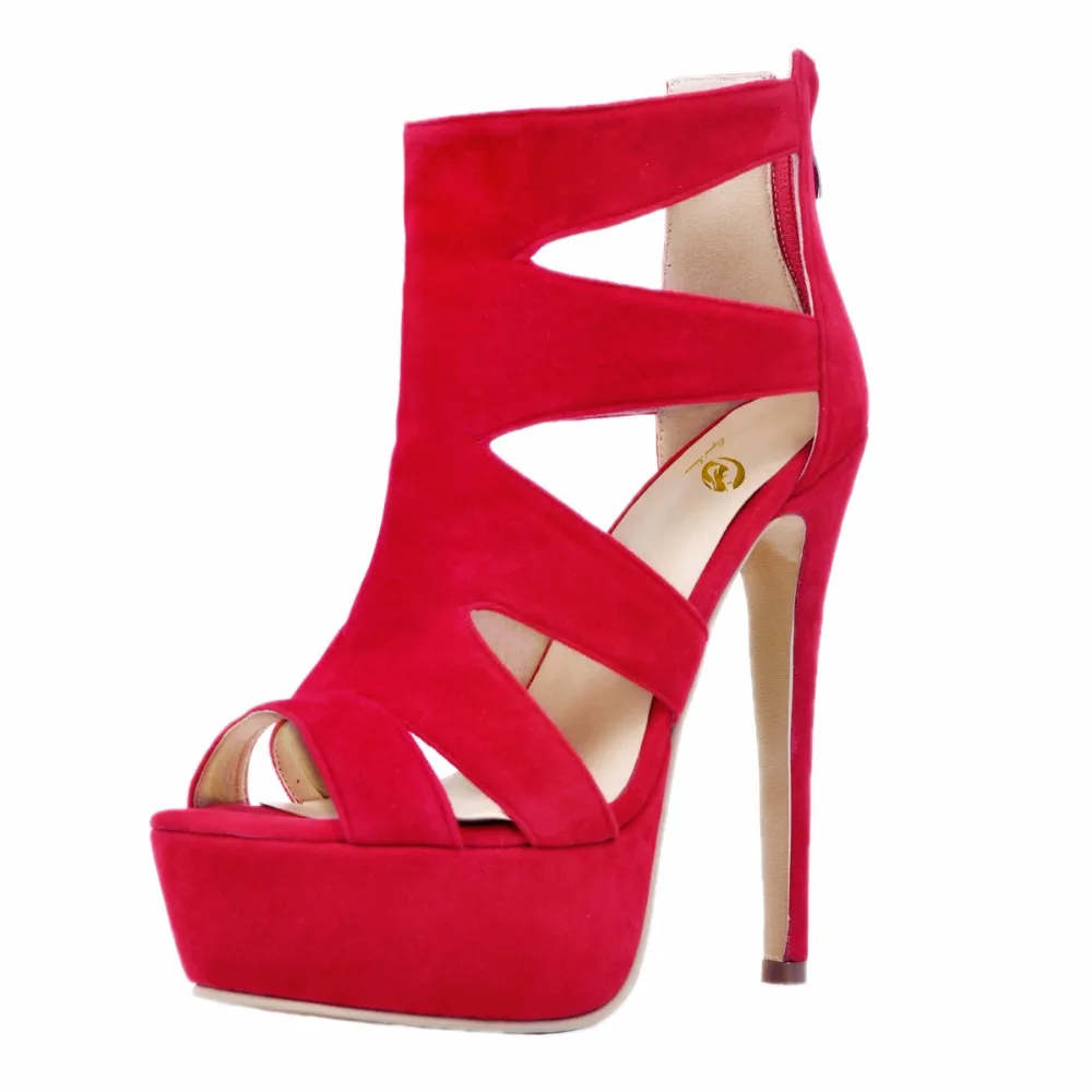 Женские босоножки на высоком каблуке оранжевые Босоножки с открытым носком