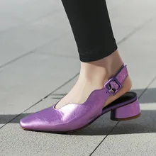 Женские блестящие туфли YMECHIC вечерние лодочки серого