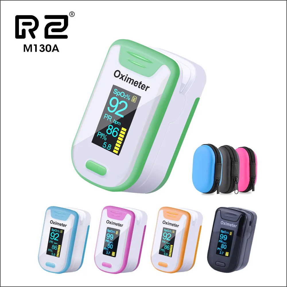 RZ портативный Пальчиковый Пульсоксиметр медицинское оборудование с монитором сна Пульсоксиметр Spo2 PR Пульсоксиметр
