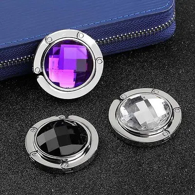 2018 крючок для сумки портативный складной стол сумок вешалка украшение Стразы с