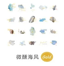 WeiXunHaiFeng 40 шт/1 лот Kawaii канцелярские наклейки солонка винтажный дневник планировщик декоративные мобильные наклейки Скрапбукинг Сделай Сам наклейки для рукоделия - Цвет: WeiXunHaiFeng