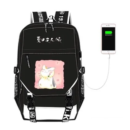 

Anime Natsume yuujinchou backpack UNISEX student school bag preppy style usb charge backpack