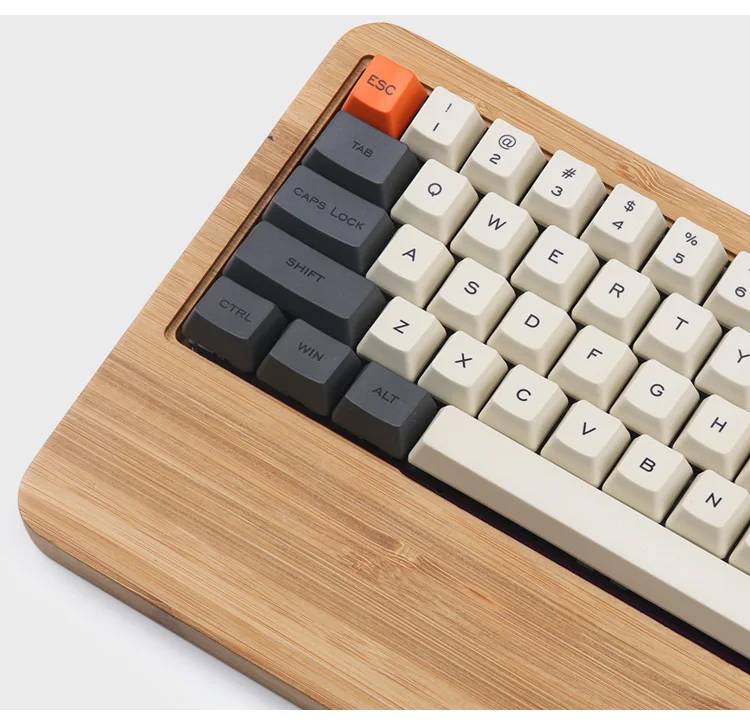 Carbon 64 раскладка Dye-sub keycaps OEM профиль включает 1,75 shift fit GK64 механическая клавиатура