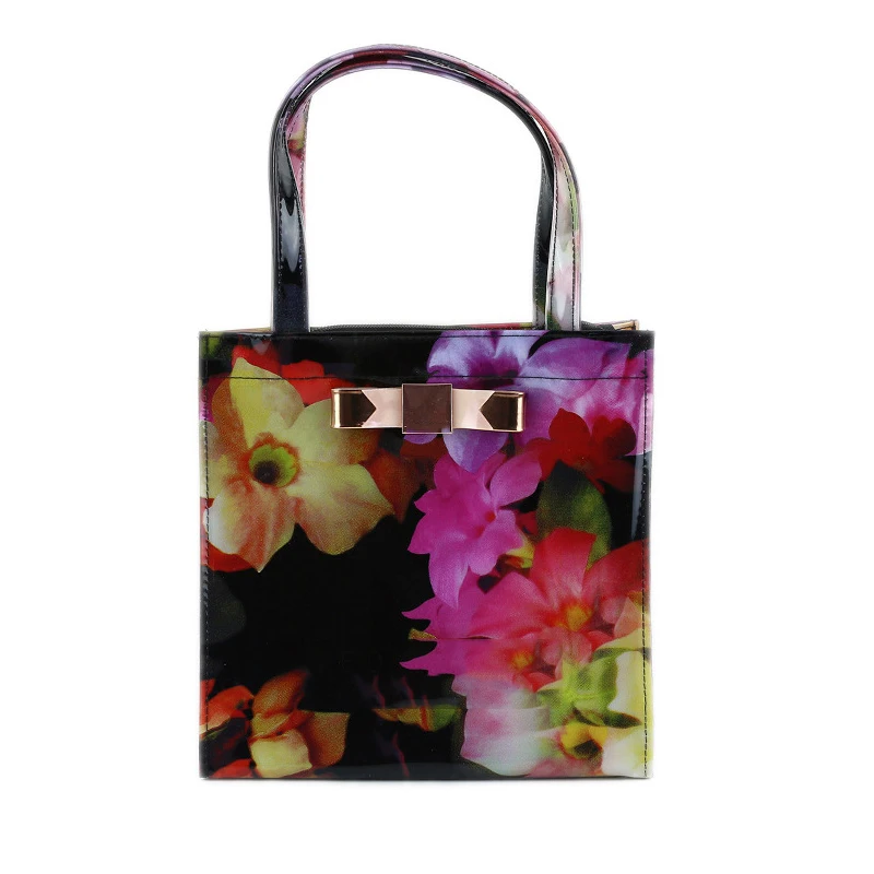 2016 нью-butterfly сумка сладкая розовый пвх конфеты цвет цветочные желе мешок бежевый