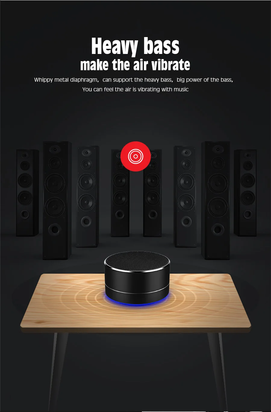 Havit Мини Bluetooth динамик стерео супер бас беспроводной портативный динамик с 3,5 мм Aux Micro SD карта для домашнего кинотеатра вечерние M8
