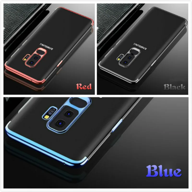 Роскошный чехол для Samsung Galaxy S6 Edge S7 S8 S9Plus Note8 9 Гальваническая защита оболочка