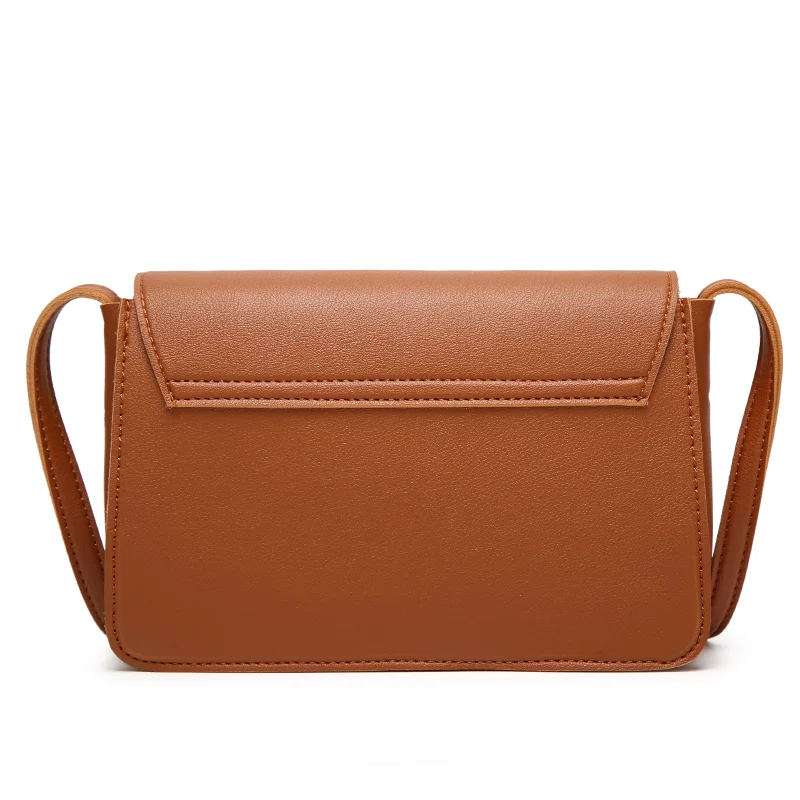 С металлическими цепочками модная женская сумка 2017 сумки Crossbody Flap bag коричневый