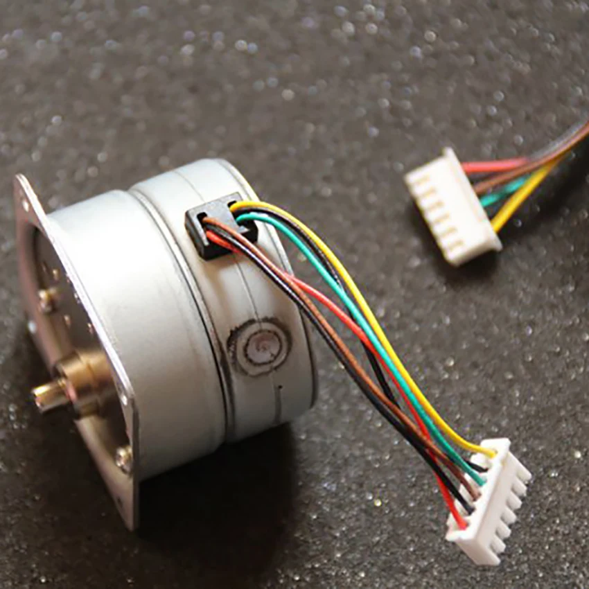 Металлические колеса 4 phase 6 проводов шаговый двигатель DC12V 0.18A D вал мотор редуктор