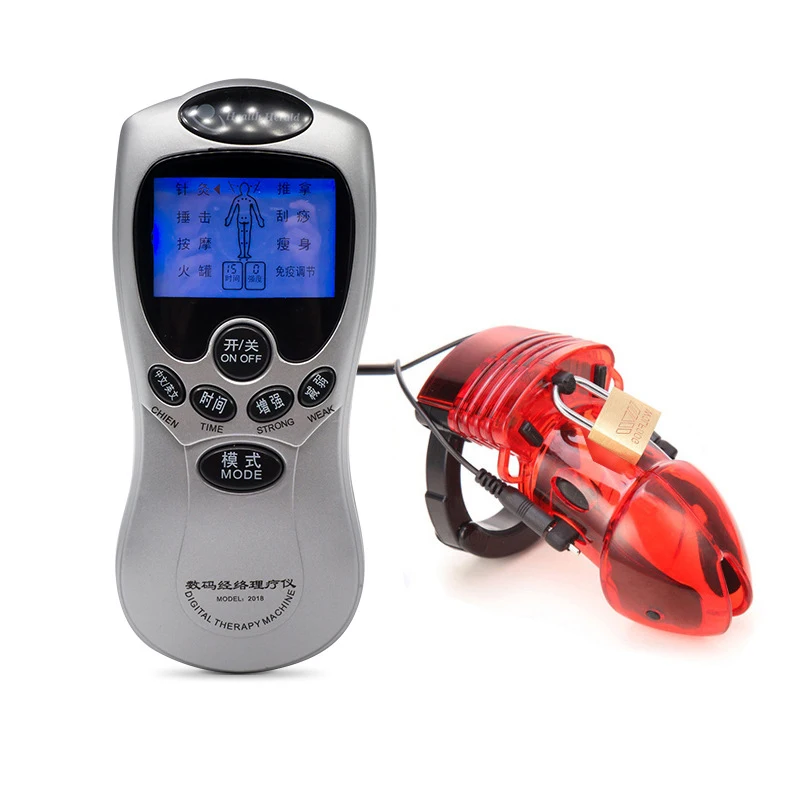 Electro Shock Toys Dildo Vibrators Cock Cage Male Chastity Device Penis Stimulation Bondage Massager Sex for Men Masturbate | Красота и