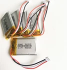 Литий-полимерный перезаряжаемый аккумулятор 582535 3,7 в 500 мАч, 5 шт., JST ZH 1,5 мм, 3-контактный разъем для MP3 GPS DVD bluetooth рекордера