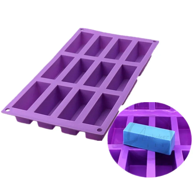 Atekuker прямоугольник Форма силиконовые мыло формы для выпечки инструменты тортов