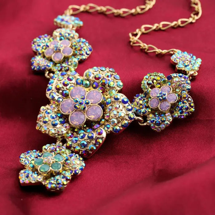 Оптовая цена Очаровательные золотые ювелирные изделия принцессы кристалл