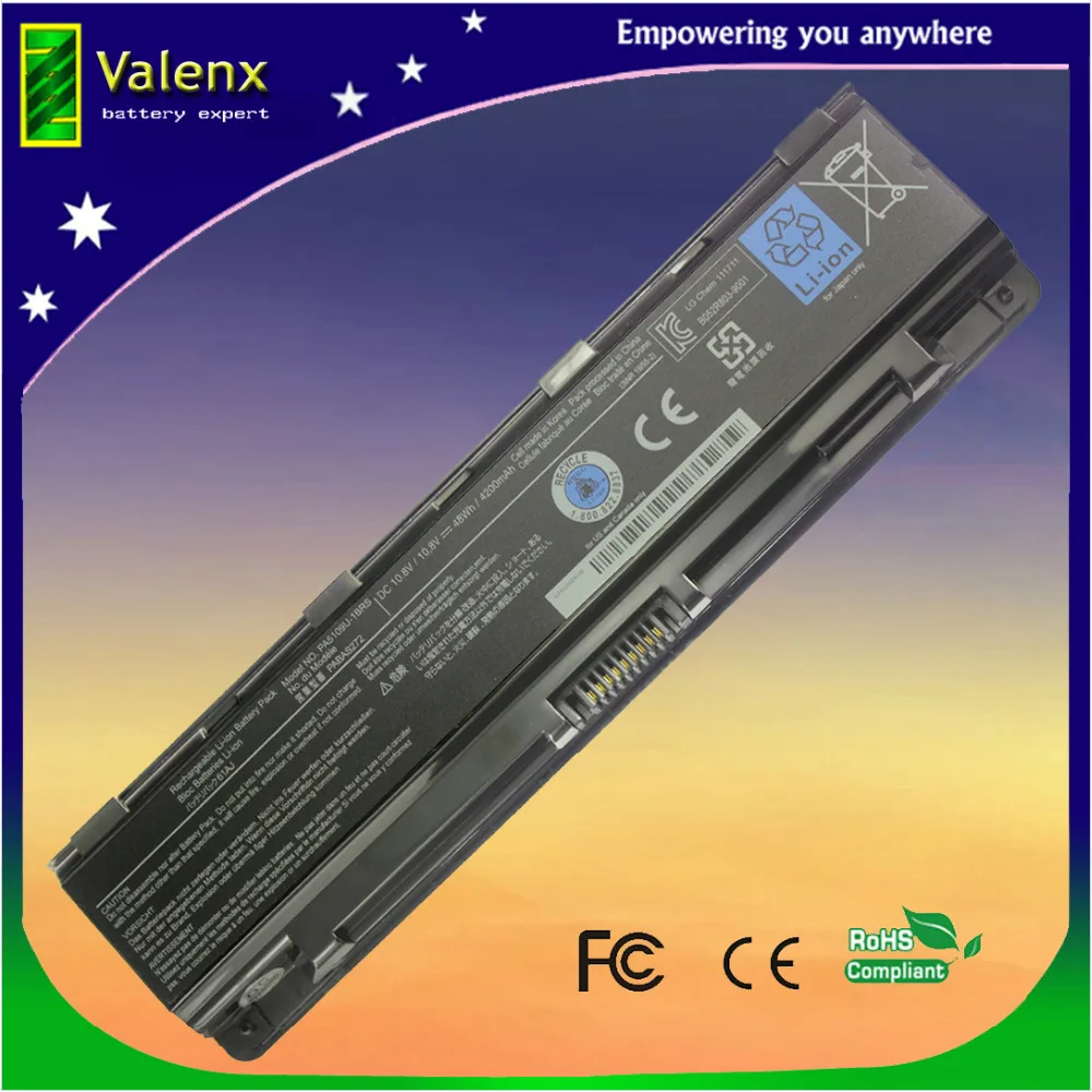 Laptop battery PA5108U-1BRS PA5109U-1BRS for Toshiba Satellite C40 C45 C50 C55 C55D C70 C70D C75 C75D #5109