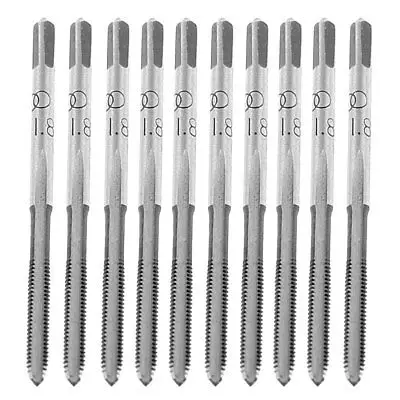 

Silver Tone HSS M1.8 Straight Flutes Machine Hand Tap 10 Pcs