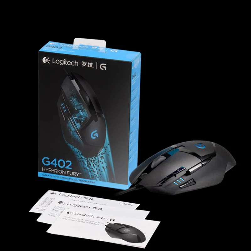 Оригинальная игровая мышь Logitech G402 Hyperion Fury FPS с оптическим 4000 точек/дюйм