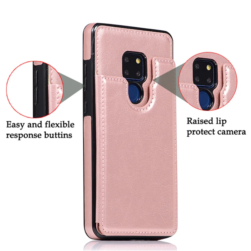 Держатель для карт, чехол-кошелек для huawei P30 P30 Pro mate 20 Pro Lite, роскошный мягкий кожаный чехол с магнитной застежкой, противоударный защитный чехол