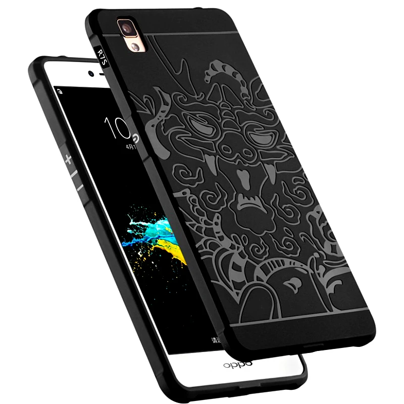 Чехлы для OPPO R7 Силиконовая задняя крышка R7S роскошный защитный ударопрочный