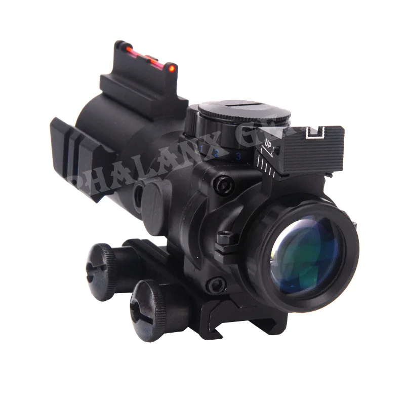 Тактический 4x32 RGB сетка с тремя подсветкой компактный прицел + красные