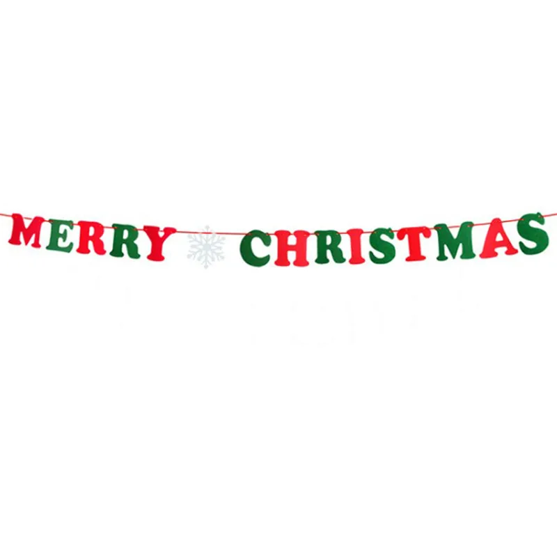 Украшение для рождественской вечеринки флажки с надписью &quotMerry Christmas&quot