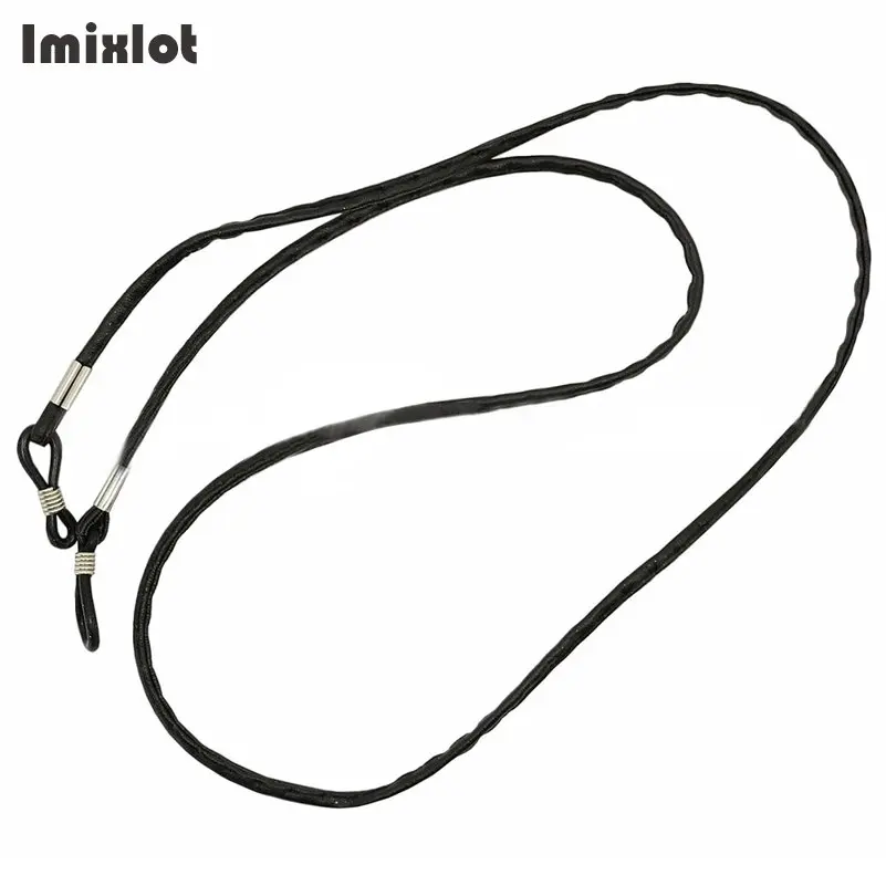 Imixlot 1 шт., очки, шнур, черный кожаный шнур, держатель для очков, солнцезащитные очки, очки, ремешок для шеи