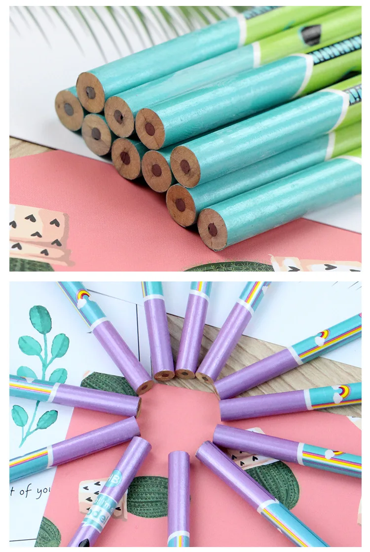 Высокое качество 12 шт. HB деревянный карандаш Kawaii панда животных карандаши для школы поставки милый канцелярский карандаш с детский ластик подарок
