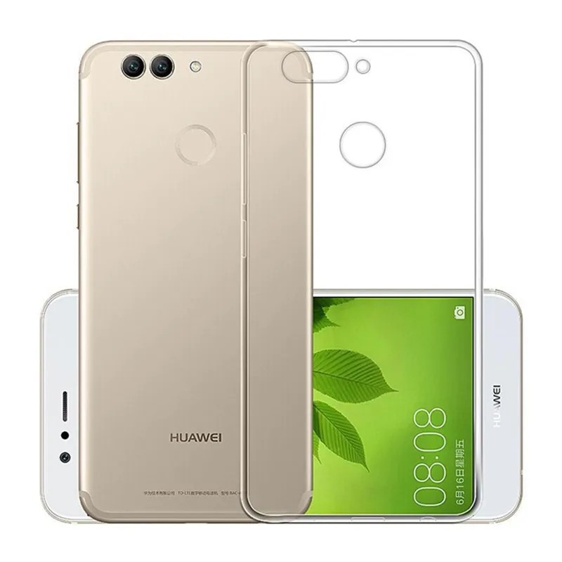 Ультратонкий Прозрачный чехол HOECOGE для телефона Huawei Nova 2 Plus 5 дюйма защитный из ТПУ