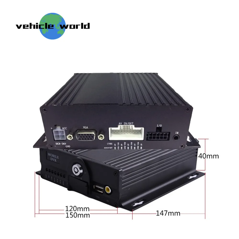 2.0MP AHD 1080P 4Ch двойная sd карта школьный автобус прицеп грузовик такси автомобиль