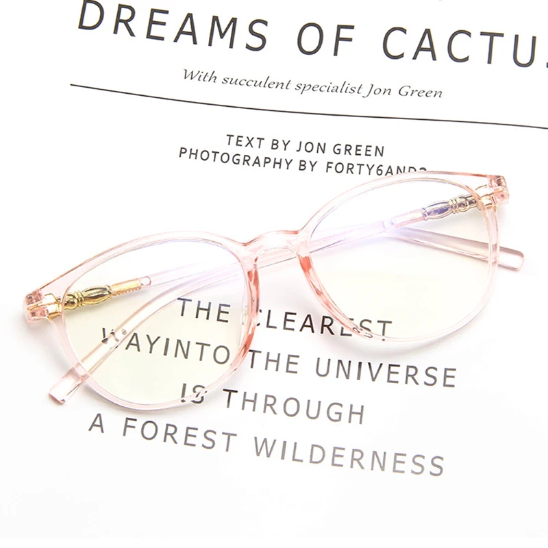 Новая овальная оправа для очков модные корейские очки трендовые дикие плоские