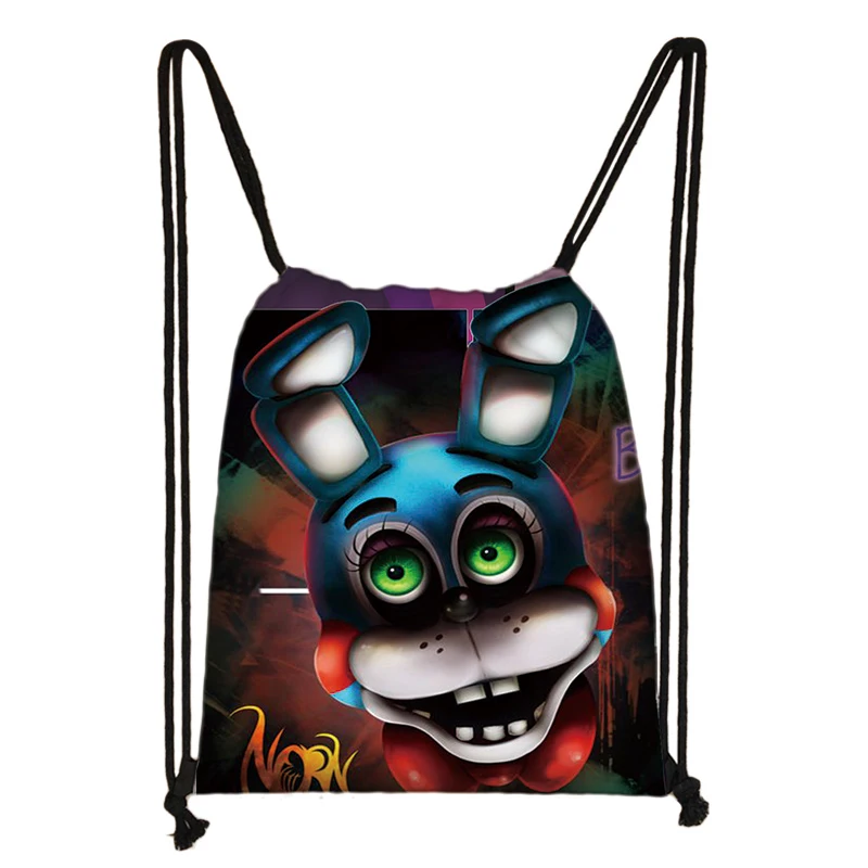 013 Five Nights At Freddy's Freddy Chica FNAF 3D Cartoon Kids Drawstring Backpack Shopping School Traveling Party Bags Gift - Цвет: 013