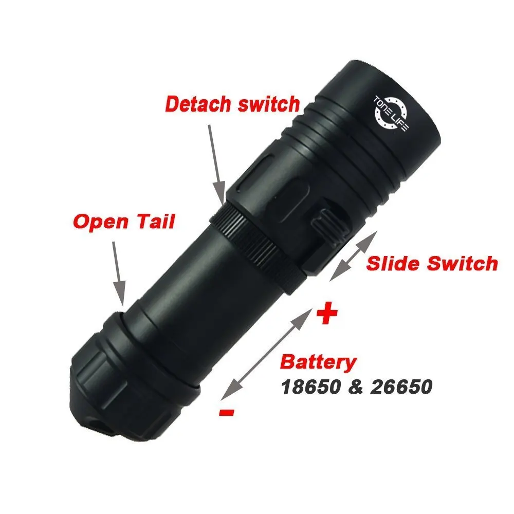 1000LM Cree маска для подводного плавания светодиодный фонарь дайвинга 150 м