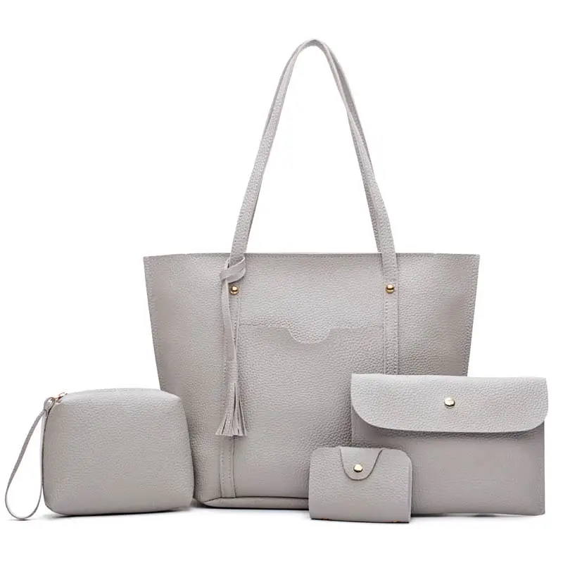 Новинка 2017 4 шт. женские сумки-мессенджеры сумка-тоут через плечо дамские сумочки