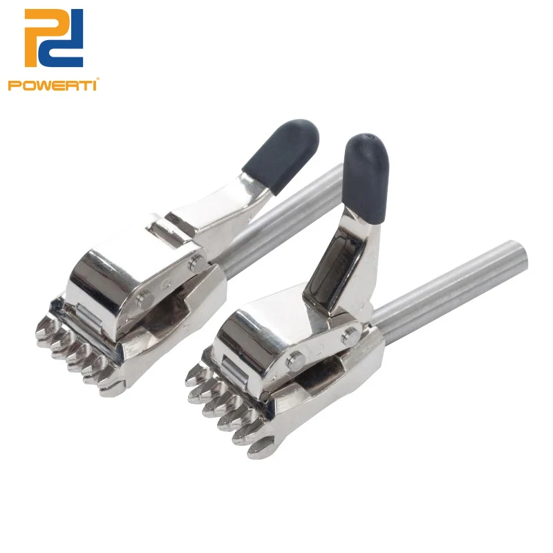 POWERTI 1PC 12.2mm /12.0mm Hybrid Clamp for Tennis / Badminton Racket Base Clip Clamp Machine Tools with  5 Tooth