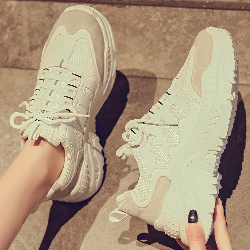 Женские кроссовки дышащая сетчатая обувь для бега прогулочная черные