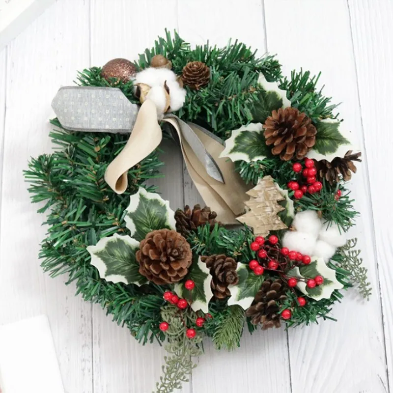 

Christmas restaurant window glow love wreath door hang props emporium decorations Free Shipping