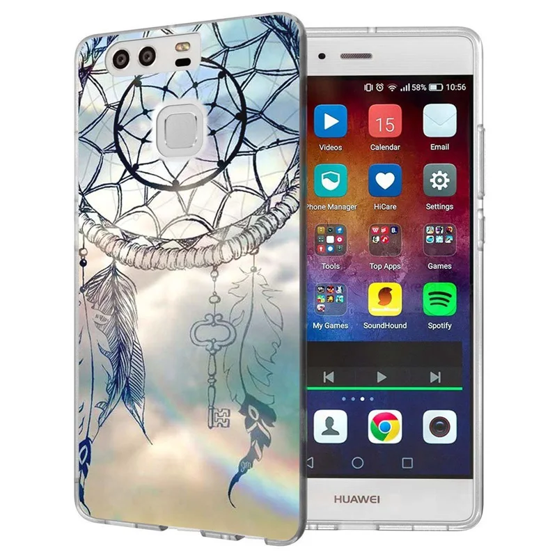 For Huawei P9lite/P8 Lite 2016 2017 Y5 II 2 Y5ii / Y6 Compact Honor 5A LYO-L21 Soft TPU Silicone Pattern Clear Case B093 |