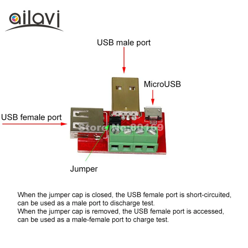 Измерительный Провод напряжения/тока USB штекер и гнездо кабеля тестовая линия