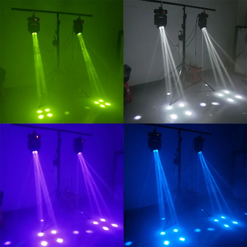 4pcs/lot LED Super Beam 4x25W Moving Head Light Led Mini Stage Disco Dj DMX Lamp lumiere Strobe Laser Show Christmas Party | Лампы и
