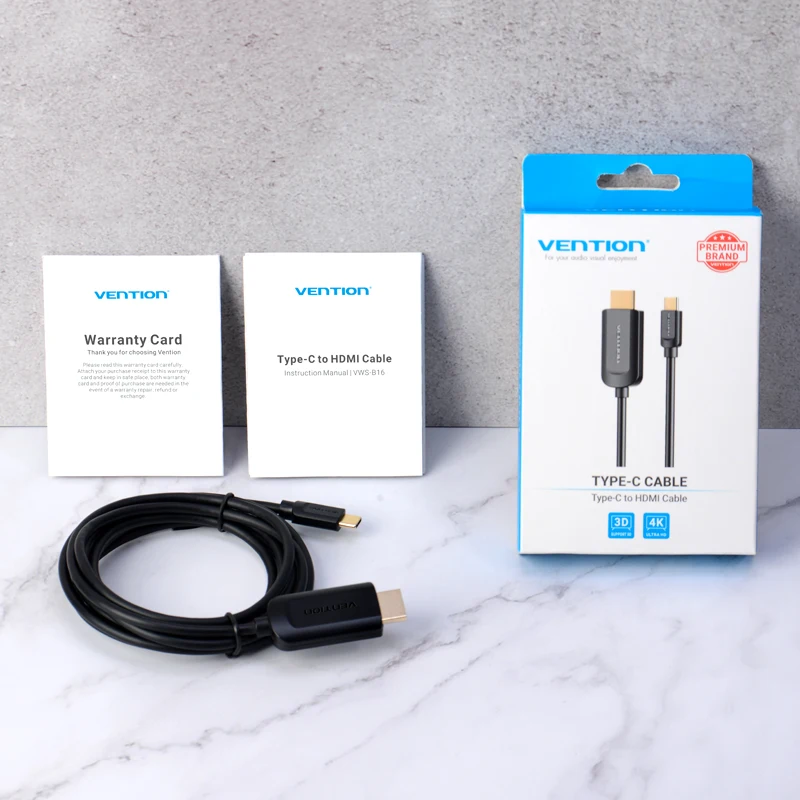 Vention USB C HDMI 4K Type к Кабель адаптер для Huawei P20 Mate 10 Pro MacBook воздушный iPad Thunderbolt 3 |