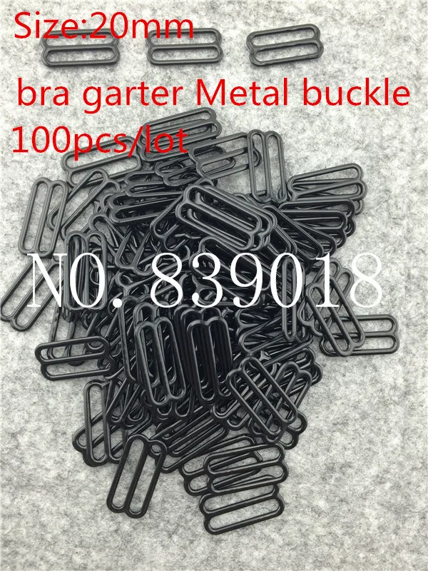 20 мм Черный Цвет Горячая распродажа 100 шт/партия 8 дизайн пряжки для бюстгальтера зажим ремень Держатели металлический Регулируемый зажим пряжки