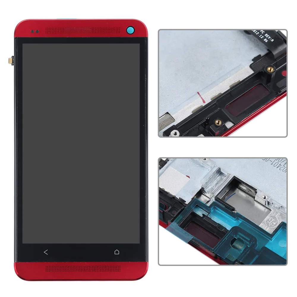 801e с одной sim-картой ЖК-дисплей для htc One M7 ЖК-дисплей 4,7 дюймов сенсорный экран замена дигитайзер сборка с рамкой гарантия 1 год
