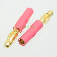 2pcs no wires 4mm male to 3 5mm female bullet plug adapter for esc motor wires