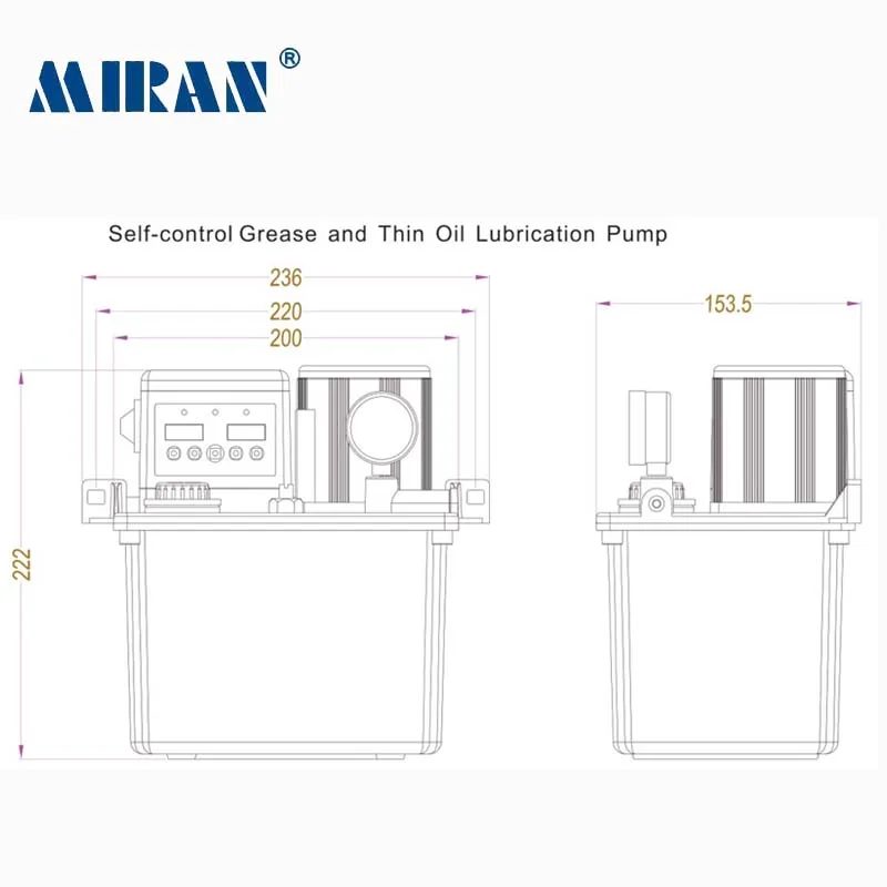 Miran MRG-3232-300XB 3L Self-control Lubricating Pump Used for Thin Oil and Grease Electric Lubrication CNC Machine | Инструменты