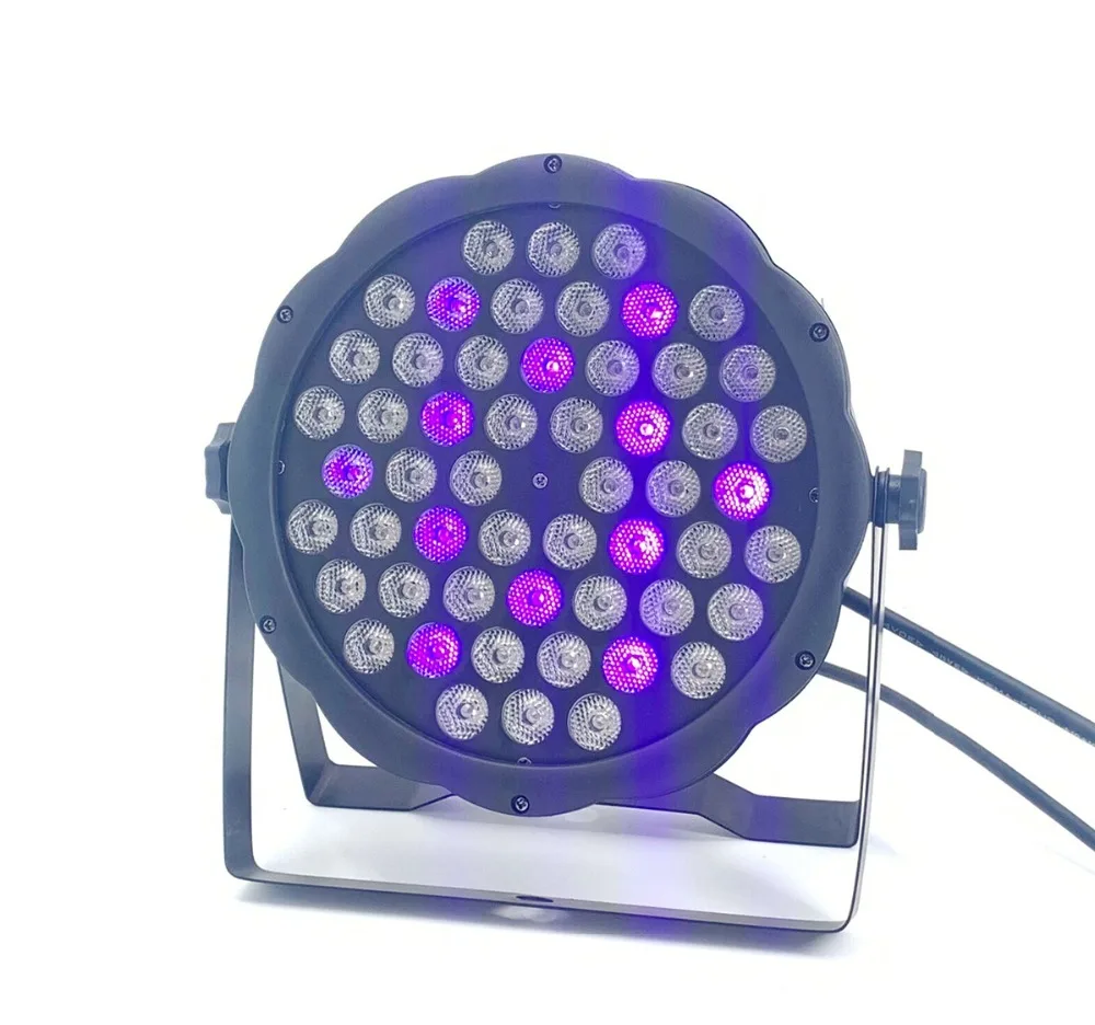 54x4 Вт RGB 3в1 светодиодный Par осветительное оборудование для ди-джеев для сценических световых эффектов диско мыть свет теплый белый+ холодный белый 54x3 Вт par свет
